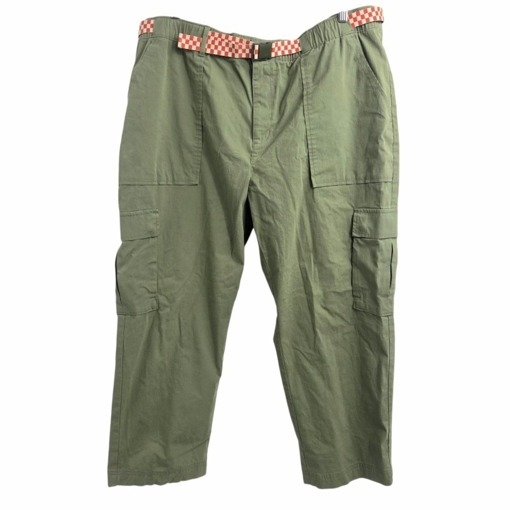 The Great. X Eddie Bauer Pants Size 20 W Cotton‎ Canvas Hiking Cargo Olive Green